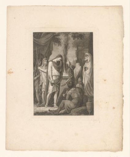 Germanicus at a burning sacrifice on an altar