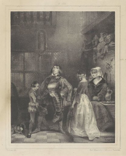 Knight being helped with dressing