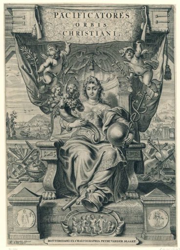 Title print for the series Pacificatores, 1648