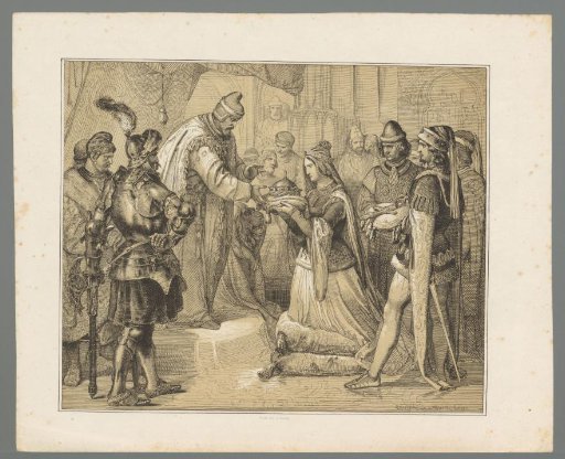 Caterina Cornaro hands over the crown of Cyprus to the Doge of Venice