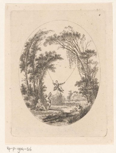 Landscape with a Woman on a Swing
