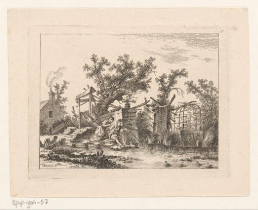 Landscape with a Fishing Couple by the Water