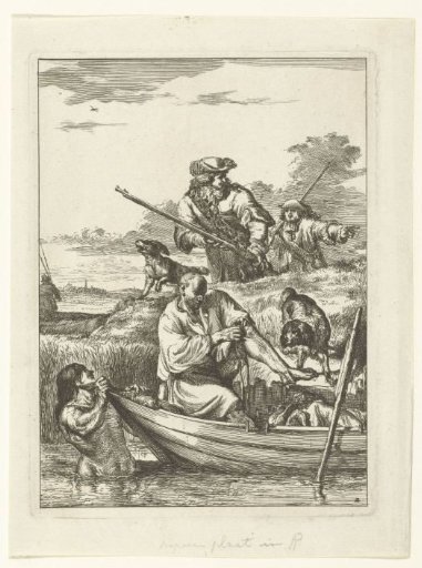 Bathing Men and Hunters
