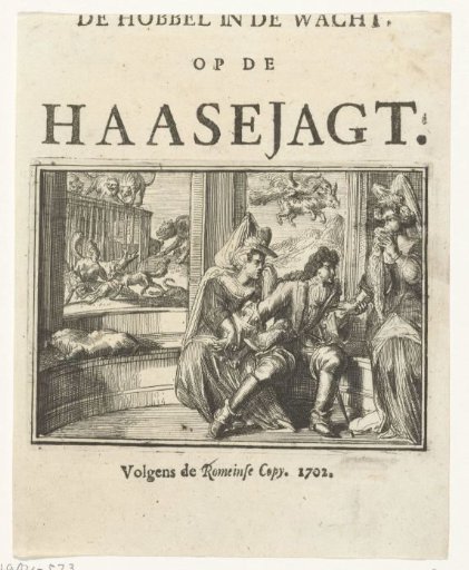 Title page for the pamphlet: The Hump in the Watch, on the Hare Hunt, 1702