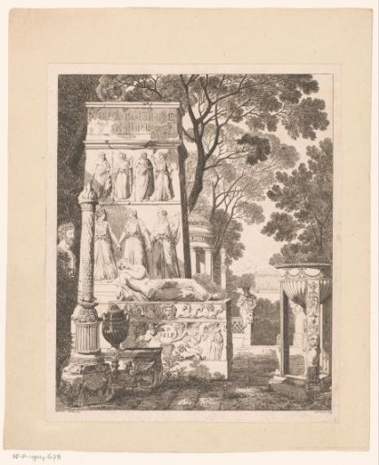 View of ruins near Villa Borghese