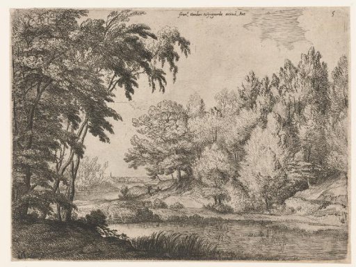 Landscape with a winding river