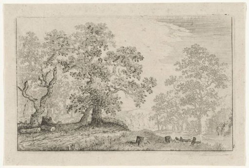 Landscape with a castle in the distance