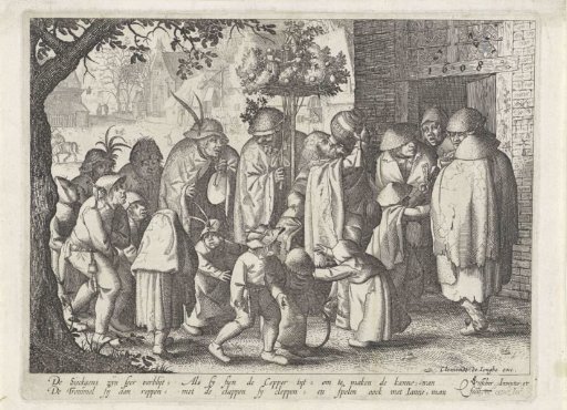 Procession of Lepers in a Village
