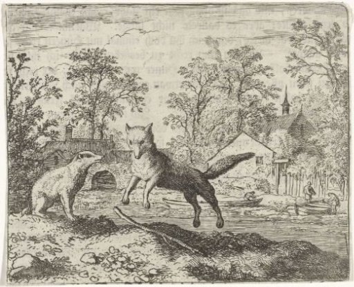 Reynard the Fox confesses everything to Grimbert the Badger