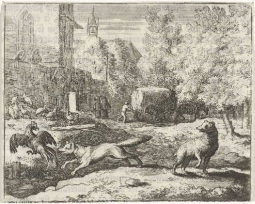 Reynard the Fox hunts chickens