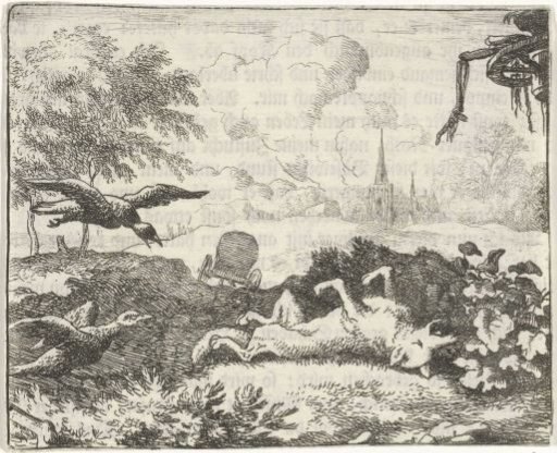 Reynard the Fox pretends to be dead