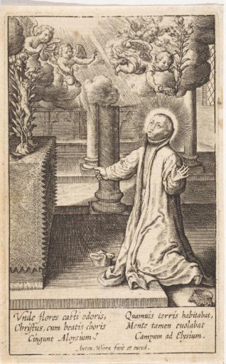 Aloysius Gonzaga Kneeling Before an Altar