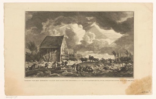 Flooding of the Bergse Veld in the Land of Heusden, 15 November 1775