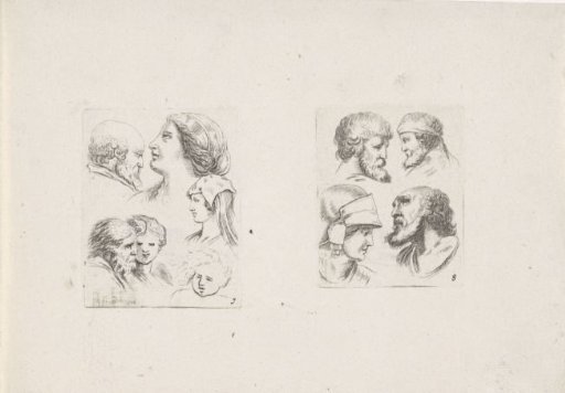 Heads of men and women