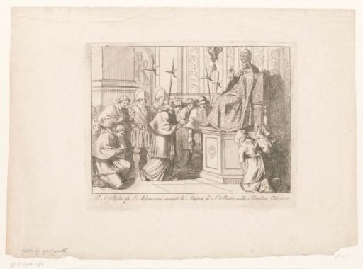 Pope before the Statue of St. Peter