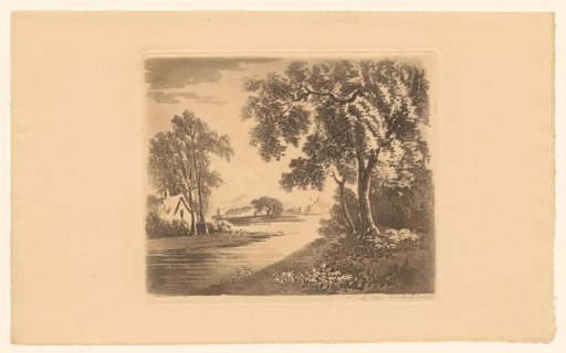 Landscape with a stream