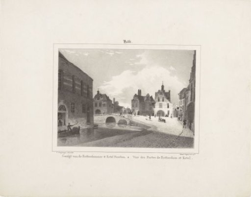 View of the Rotterdam Gate and the Ketel Gate in Delft