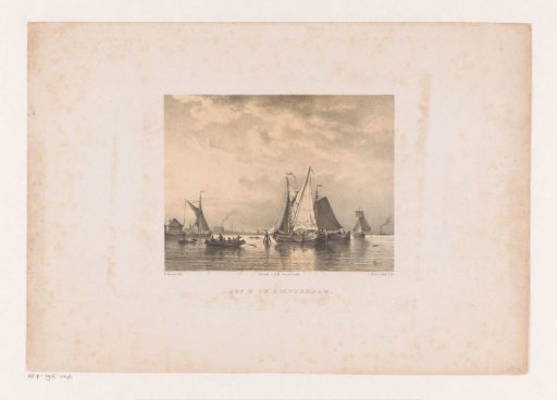 View of the IJ near Amsterdam