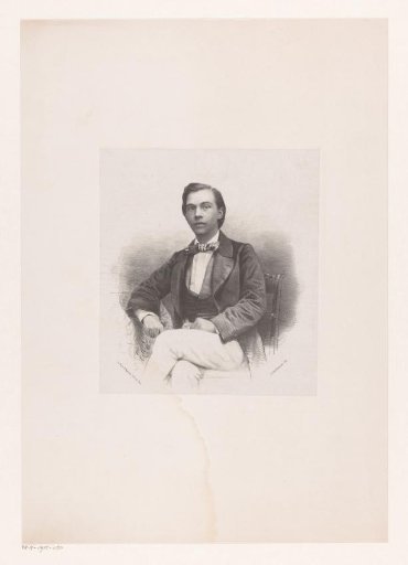 Portrait of an unknown man with a checkered cravat