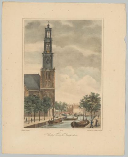 View of the Wester Tower, Amsterdam