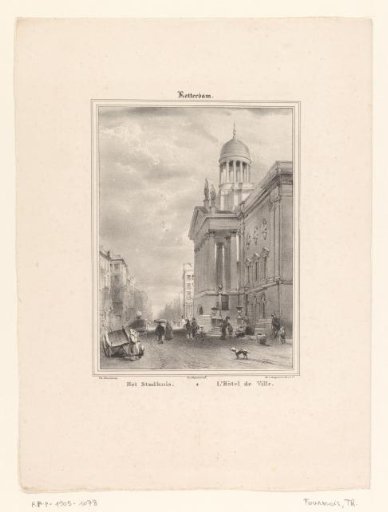 View of the town hall in Rotterdam