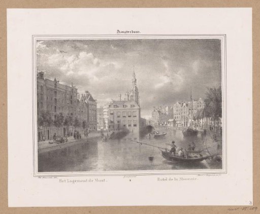 View of the inn De Munt in Amsterdam