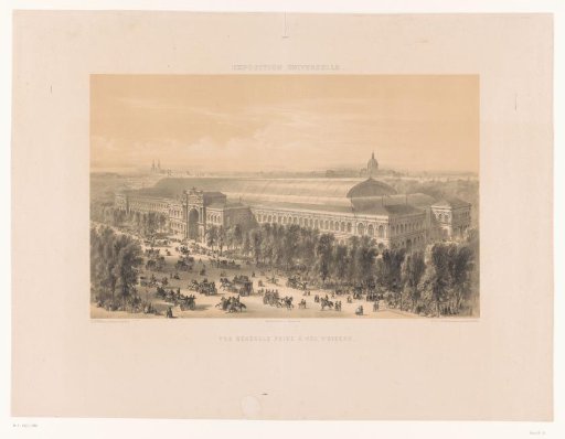 View of the Palais de l'Industrie in Paris
