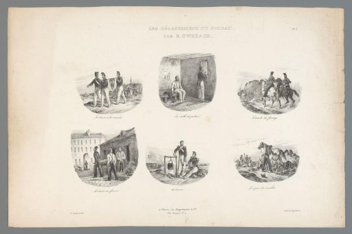Six scenes of the soldier's life