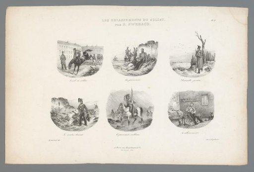 Six scenes of the soldier's life