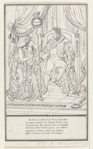 Belgian Maiden before King William I, 1827