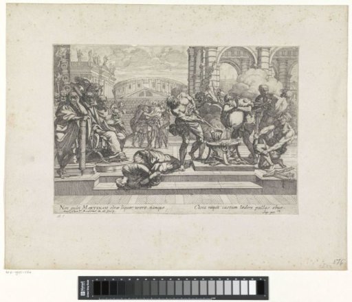 Saint Martina tortured with boiling oil