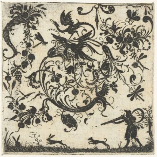 Scroll with Birds and Insects