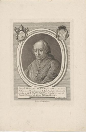 Portrait of Cardinal José Francisco Miguel António de Mendoça