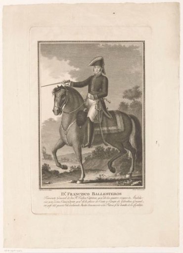 Equestrian portrait of Francisco Ballesteros