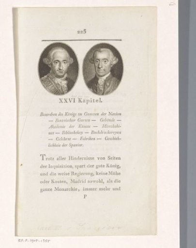 Portraits of Charles III of Spain and José Moñino y Redondo