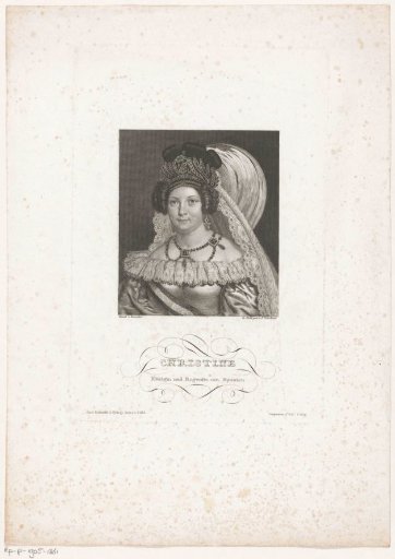 Portrait of Maria Christina of Bourbon-Sicily
