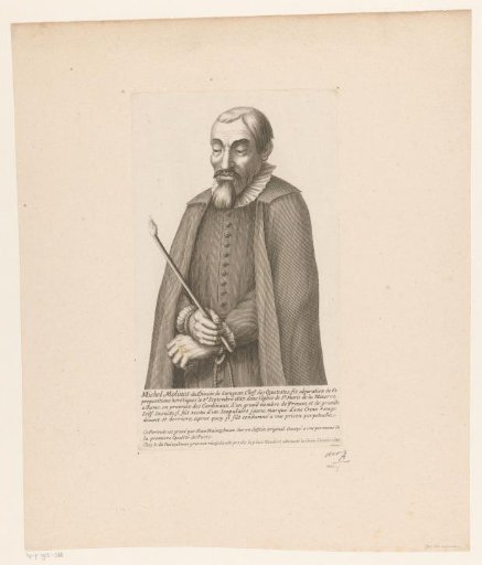 Portrait of Miguel de Molinos after his condemnation in 1687