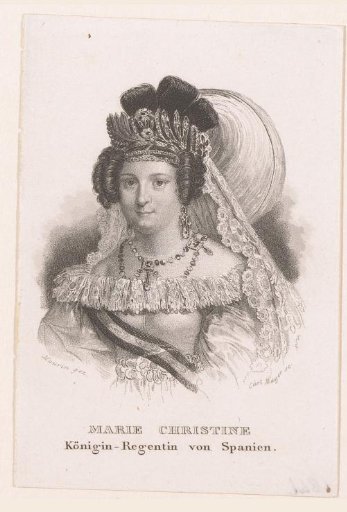 Portrait of Maria Christina of Bourbon-Sicily