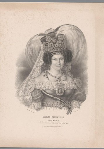 Portrait of Maria Christina of Bourbon-Sicily