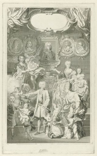 Ferdinand VI as Successor to Philip V Amidst His Family