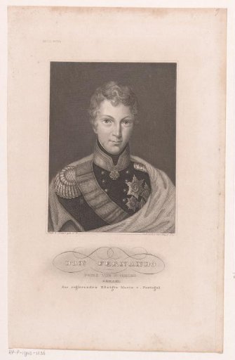 Portrait of Ferdinand II of Saxe-Coburg-Gotha, husband of Queen Maria II of Portugal