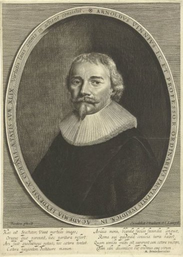 Portrait of Arnoldus Vinnius aged 49