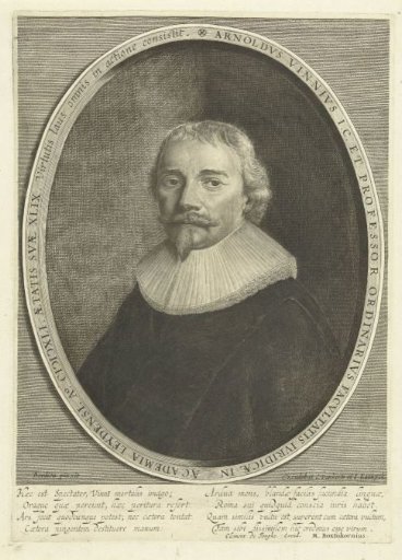 Portrait of Arnoldus Vinnius aged 49