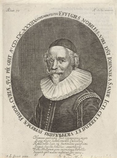 Portrait of the lawyer Johan van den Sande