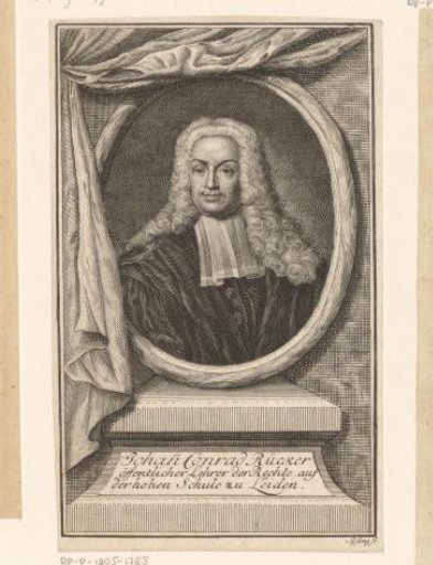 Portrait of Johann Conrad Rücker