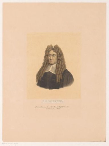 Portrait of Philippus Reinhardus Vitriarius