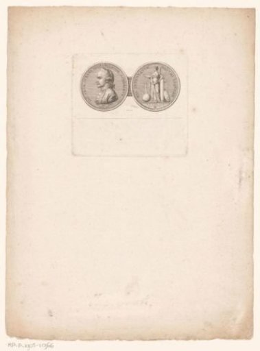 Two sides of a medal with the portrait of James Cook