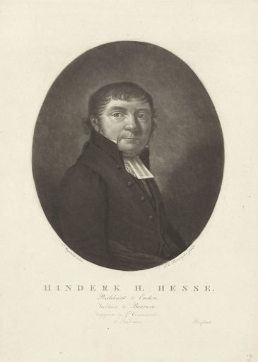 Portrait of the minister Hinderk H. Hesse