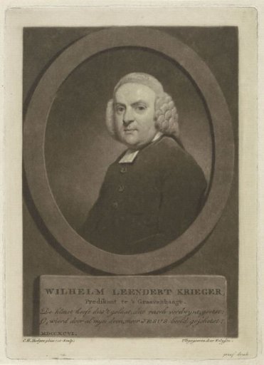 Portrait of the clergyman Wilhelm Leendert Krieger