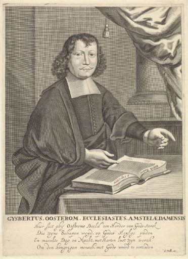 Portrait of the Amsterdam preacher Gijsbertus Oostrom